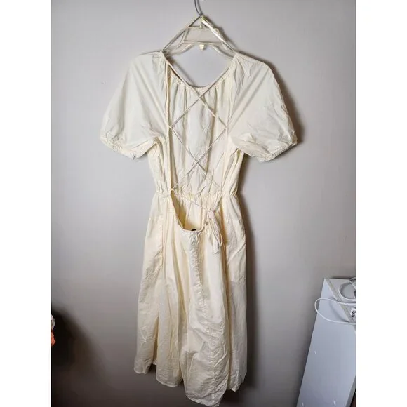 Pamela Love X RTR Cream embroidered midi dress. - Picture 7 of 8